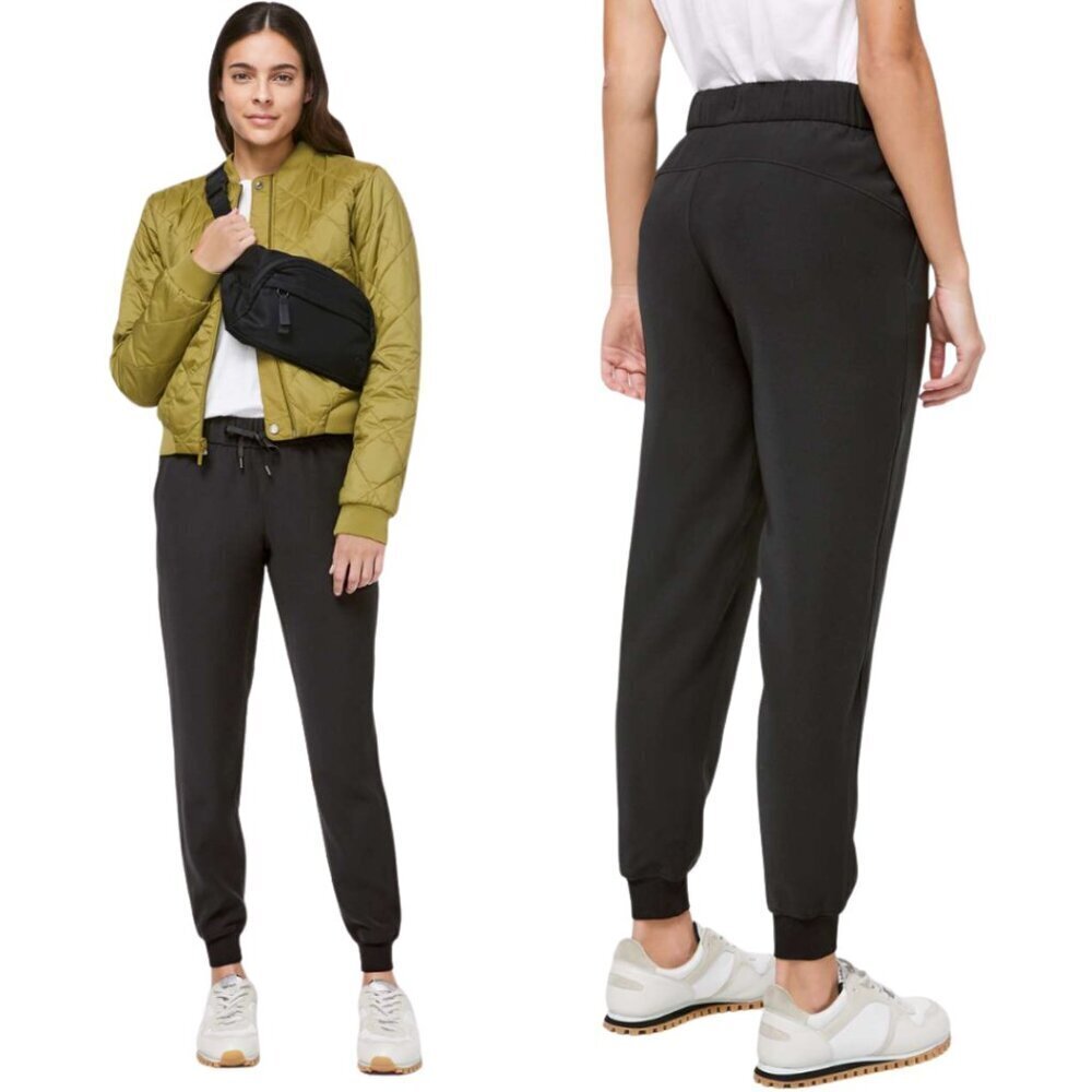 Lululemon On The Fly Jogger Sweatpants Women's 2 Black Active Athletic Workout
